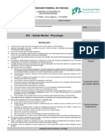 302 - Saúde Mental - Psicologia: Universidade Federal Do Paraná