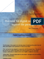 The Need For Digital Resources To Support The Paradigm Shift