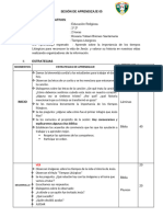 VI SESION-de-Aprendizaje SEMANA 5 Tiempos Liturgicos-Conservar El Medio Ambiente