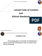 PNP Professional Code of Conduct and Ethical Standards