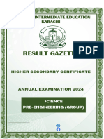 Result Gazzette - SE II