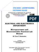 Micro Controller Lab Manual