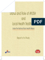 Status and Role of AYUSH and Local Health Traditions