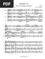 Mozart - Sonatine - 6 - Score - and - Parts Quartet