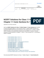 NCERT Solutions For Class 11 Maths Chapter 11 Conic Sections Ex 11.3 - Learn CBSE