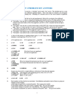 CHEM 1114 Unit 1 Problem Set Answers