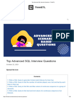 Top Advanced SQL Interview Questions - ThinkETL