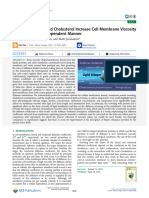 Fábián Et Al 2023 Protein Crowding and Cholesterol Increase Cell Membrane Viscosity in A Temperature Dependent Manner