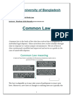 Common Law and Civil Law Short Note