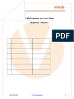 NCERT Solutions For Class 9 Maths Chapter 12 - Statistics PDF