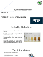 09-18-2024-CIE425 - Environmental Lab - Lecture 4 Turbidity - Solid Determination