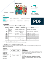 Family Genitive Case Have Got Picture Description Exercises - 56905