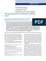 Evaluating Dental Monitoring Effectiveness Compared With Conventional Monitoring of Clear Aligner Therapy Using The Peer Assessment Rating Index