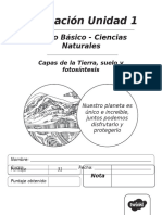 CL CN 1678964553 Evaluacion Unidad 1 Sexto Basico Ciencias Naturales Capas de La Tierra Suelo y Fotosintesis - Ver - 1