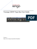 Voxengo CRTIV Tape Bus User Guide en