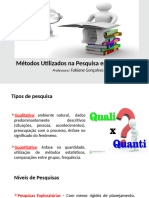 Métodos Mais Utilizados Na Psicologia