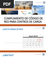 Cumplimiento Código de Red para Centros de Carga