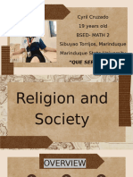 Religion Nad Society