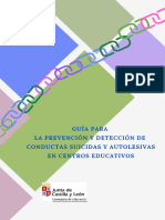 Guía Prevención y Detección Suicidio Centros Educativos CyL