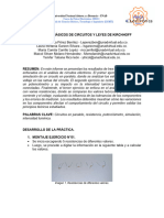 Conceptos Básicos de Circuitos y Ley de Kirchhoff Laboratorii