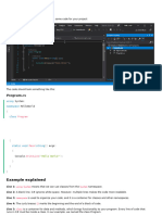 VS Basic Syntax Output Comments Variables