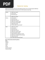 Kids Speaking Tests