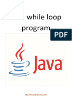 Java While Loop Program