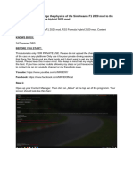 Tutorial On How To Change The Physics of The SimDreams F1 2020 Mod To The Ones of The RSS Formula Hybrid 2020 Mod