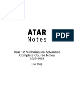 Atar Notes Mathematics Advanced Notes NSW Year 12