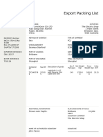 Export Packing List 4963