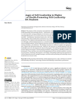 The Multiple Advantages of Self-Leadership in Higher Education: The Role of Health-Promoting Self-Leadership Among Executive MBA Students