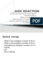 SS 2 Week 4 Redox Reaction