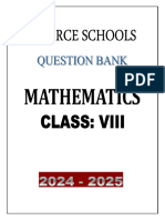 8 Maths - Question Bank