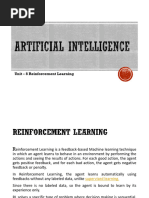 Unit-8 - Reinforcement Learning