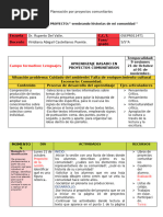 PROYECTOS COMUNITARIOS Lenguajes 21 Al 01 Nov 5to