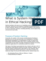 System Hacking and Sniffing