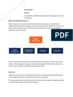 Determinants of The Market Structure