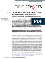 Dynamics of Temperature Actuated Droplets Within Microfluidics