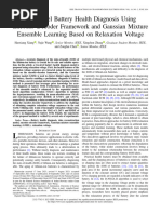 Two-Level Battery Health Diagnosis Using EncoderDecoder Framework and Gaussian Mixture Ensemble Learning Based On Relaxation Voltage