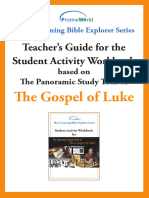 IGCSE Pristine World The Gospel of Luke Bible Knowledge Workbook Teacher's Guide (Single)