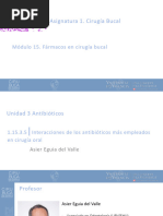 1.15.3.5 Interacciones de Los Antibioticos Mas Empleados en Cirugia Oral