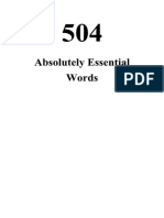 Book 504 Absolutely Essential Words