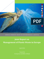 Joint Report Management of Plastic Waste in Europe 2022