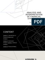 Analysis and Interpretation of Financial Statements