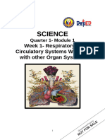 Science: Week 1-Respiratory and Circulatory Systems Working With Other Organ Systems