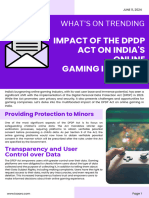 Impact of The DPDP Act On India's Online Gaming Industry