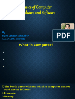 Basics of Computer Hardware and Software: by Syed Ahsan Shabbir