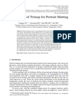 Refinement of Trimap For Portrait Matting