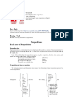 Prepositions Modified For New Courses