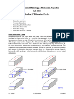 MTE 4050 Reading 07 Dislocation Physics